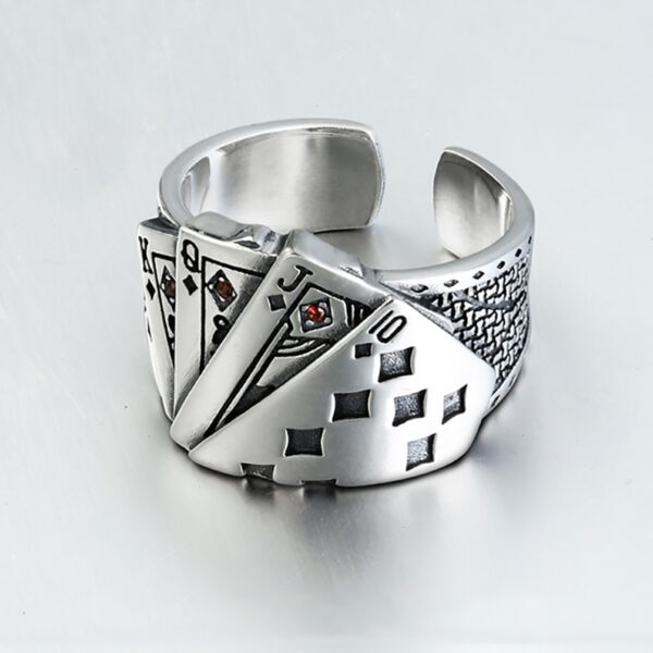 Zirconia Silver Ring For Men - Image 2