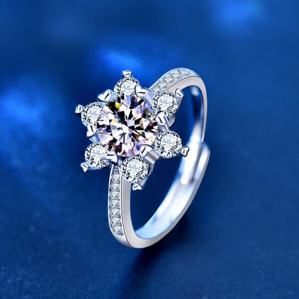 Snowflake Silver Ring - Image 2