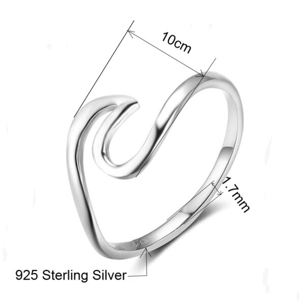 Silver Wave Ring