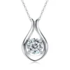 Moissanite Silver Pendant Necklace - Image 3