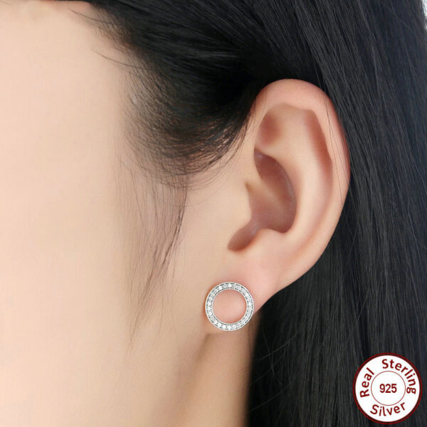Silver Stud Earrings - Image 3