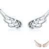 Silver Wings Stud Earrings - Image 2