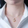 Moissanite Silver Pendant Necklace - Image 2