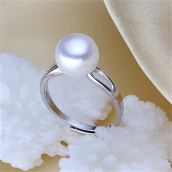 Silver Pearl Ring - Image 3