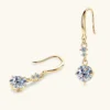 Moissanite Silver Earrings - Image 2