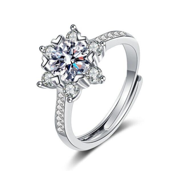 Snowflake Silver Ring
