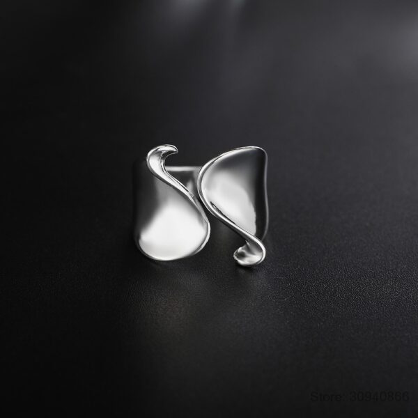 Silver Unique Ring - Image 3