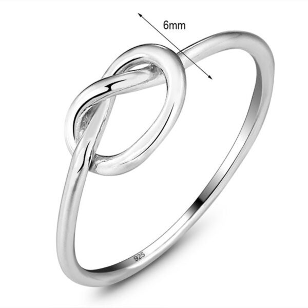 Silver Knot Ring - Image 3