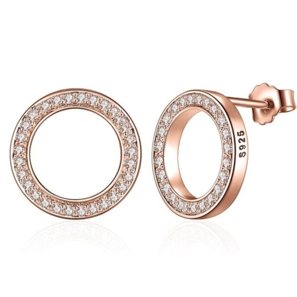 Silver Stud Earrings - Image 2