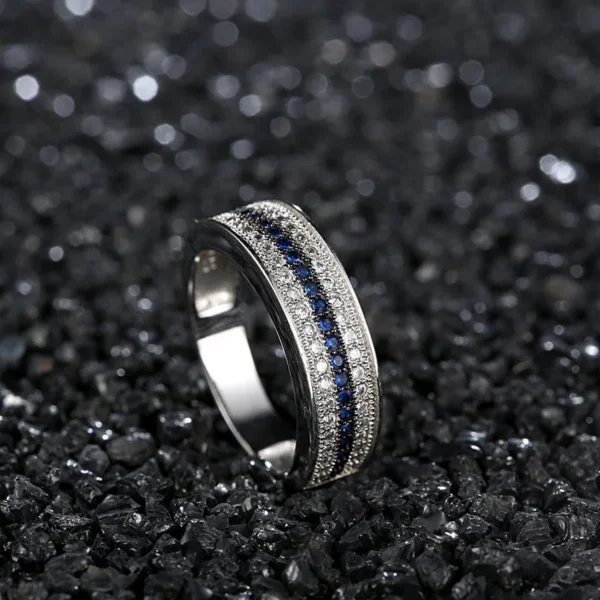 Silver Ring Zircon Gemstone